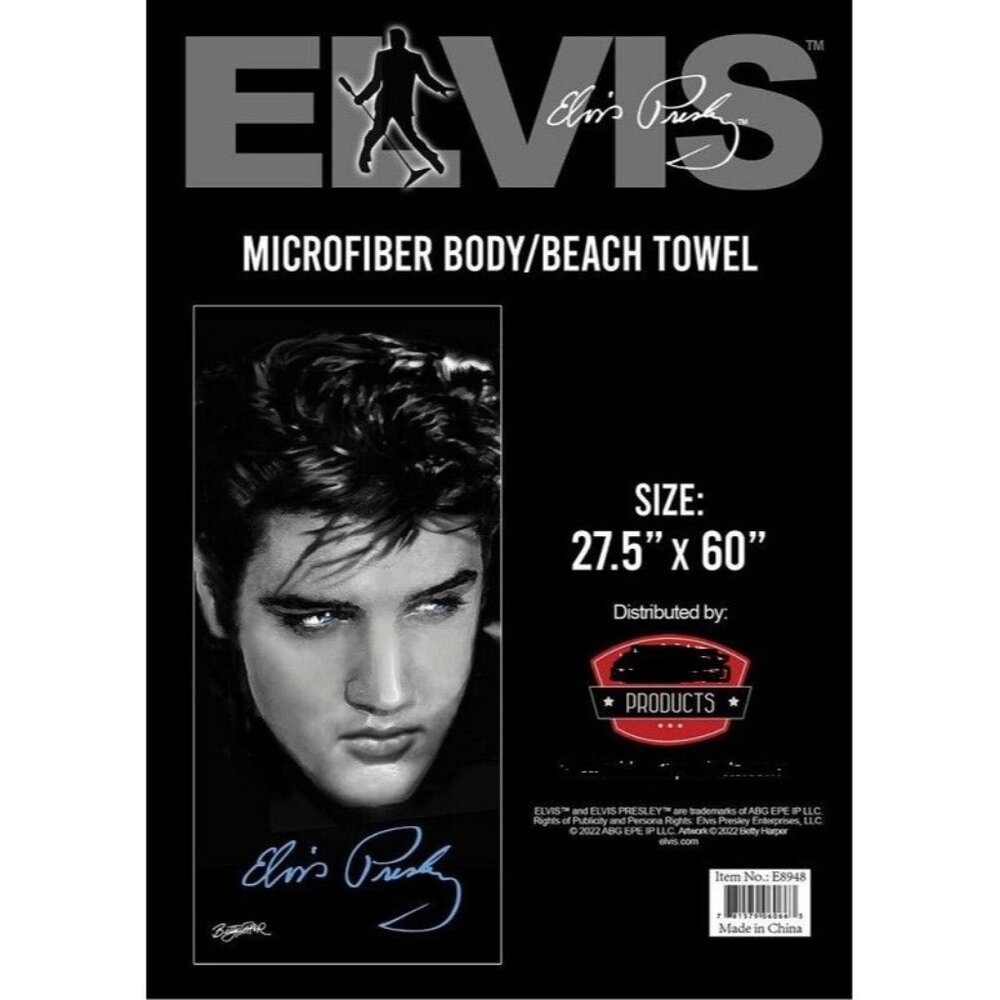 New Close Up Blue Eyes Elvis Presley Beach Bath Pool Towel 27x60 Gift Movie King